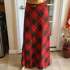 Woman's plaid skirt